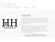 Tablet Screenshot of hopenhellerphd.com